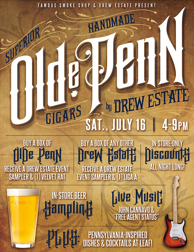 Olde Penn Released Tonight at the Leaf Restaurant and Cigar Bar!
