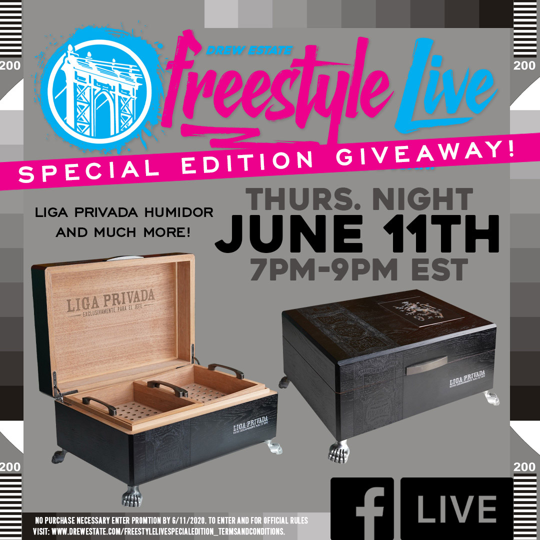 Freestyle Live: Special Edition TONIGHT with MEGA Giveaways on Drew Estate Facebook Live!
